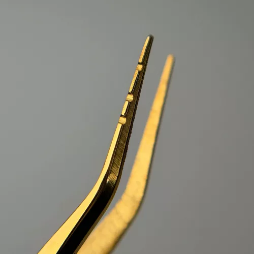 SPECTRA - 24K GOLD - hajlított izoláló szempillacsipesz