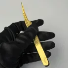 ZOYA - 24K GOLD - ferde izoláló szempillacsipesz