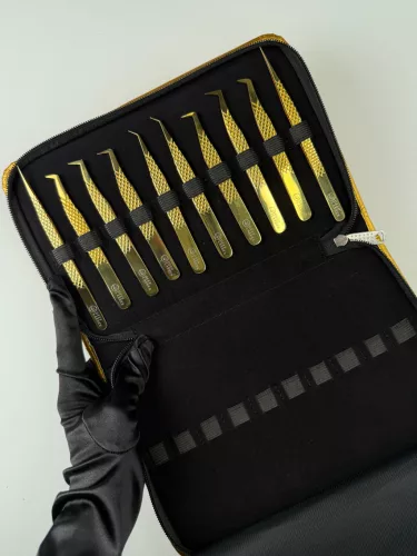 Csipesztartó táska - 20 db - Arany