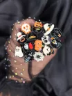 Halloween műszempilla fésű tokban (4 db / csomag)