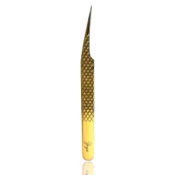 ZOYA - schräge Isolationspinzette für Wimpernextensions