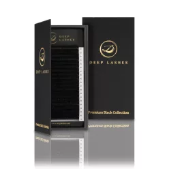   20 Reihen - Schwarze Wimpernextensions - Premium Black Collection