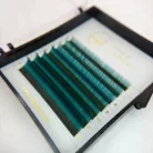 7 Reihen - MIX • Cyanblau • 0.07 (6-12 mm) - Farbige Wimpernextensions