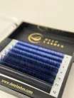 7 Reihen - MIX • Schwarz / Blau / Violett Tricolor • 0.07 (6-12 mm) - Farbige Wimpernextensions