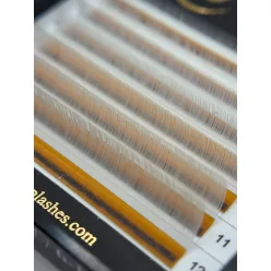  7 Reihen - MIX • Weiß • 0.07 (6-12 mm) - Farbige Wimpernextensions
