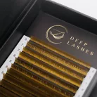 Glitzer-Gold - MIX • M-Biegung • 0.07 - Wimpernextensions - Limited Edition