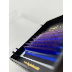   7 Reihen - MIX • Blau / Rosa Ombre • 0.07 (6-12 mm) - Farbige Wimpernextensions