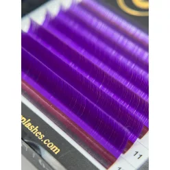   7 Reihen - MIX • Violett • 0.07 (6-12 mm) - Farbige Wimpernextensions