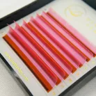 7 Reihen - MIX • Neonpink • 0.07 (6-12 mm) - Farbige Wimpernextensions