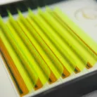 7 Reihen - MIX • Neongelb • CC-Biegung • 0.07 (6-12 mm) - Farbige Wimpernextensions