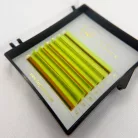 7 Reihen - MIX • Neongelb • CC-Biegung • 0.07 (6-12 mm) - Farbige Wimpernextensions