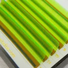 7 Reihen - MIX • Neongrün • 0.07 (6-12 mm) - Farbige Wimpernextensions