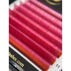   7 Reihen - MIX • Rosa • 0.07 (6-12 mm) - Farbige Wimpernextensions