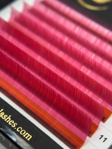 7 Reihen - MIX • Rosa • 0.07 (6-12 mm) - Farbige Wimpernextensions