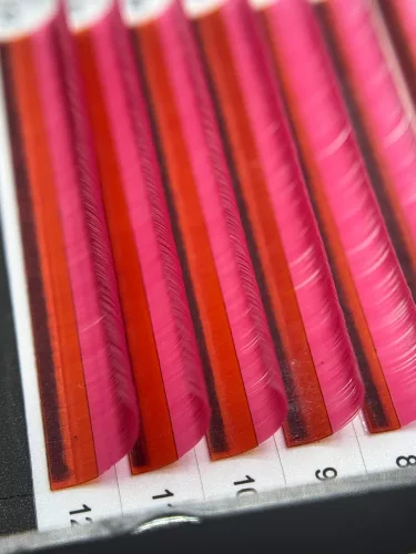 7 Reihen - MIX • Rosa • 0.07 (6-12 mm) - Farbige Wimpernextensions