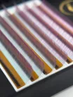 7 Reihen - MIX • Ozeanblau / Rosa Ombre • CC-Biegung • 0.07 (6-12 mm) - Farbige Wimpernextensions