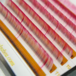   7 Reihen - MIX • Unicorn Pink • 0.07 (6-12 mm) - Farbige Wimpernextensions