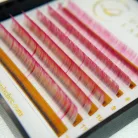 7 Reihen - MIX • Unicorn Pink • 0.07 (6-12 mm) - Farbige Wimpernextensions