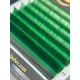 7 Reihen - MIX • Grün • 0.07 (6-12 mm) - Farbige Wimpernextensions