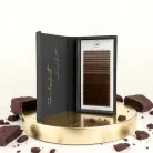 22 Reihen - MIX • Brownie • L-Biegung • 0.07 - Braune Wimpernextensions