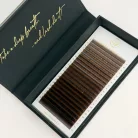 22 Reihen - MIX • Brownie • L-Biegung • 0.07 - Braune Wimpernextensions