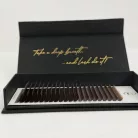 22 Reihen - MIX • Dunkle Schokolade • 0.07 - Braune Wimpernextensions