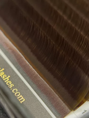 20 Reihen - MIX • Dunkelschokolade • CC Curl • 0.07 - Braun Wimpernextensions