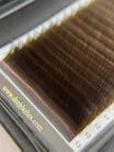 20 Reihen - MIX • Dunkelschokolade • CC Curl • 0.07 - Braun Wimpernextensions