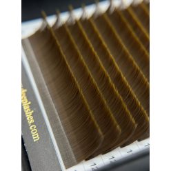   20 Reihen - MIX • Haselnussbraun • 0.07 - Braun Wimpernextensions