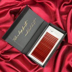   20 Reihen MIX • Bordeaux • 0.07 Farbige Wimpernverlängerung