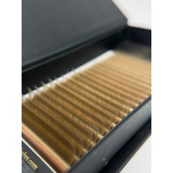   20 Reihen - MIX • Hellbraun • 0.07 - Braun Wimpernextensions