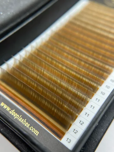 20 Reihen - MIX • Hellbraun • CC Curl • 0.07 - Braun Wimpernextensions