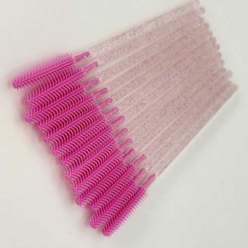 Silikon Wimpernbürste – Schwarz / Rosa